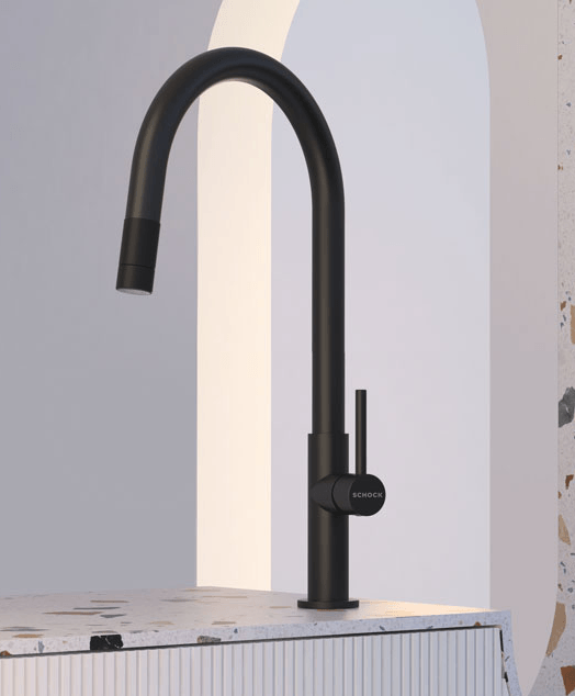 СМЕСИТЕЛ SCHOCK TALIA PULL OUT BLACK