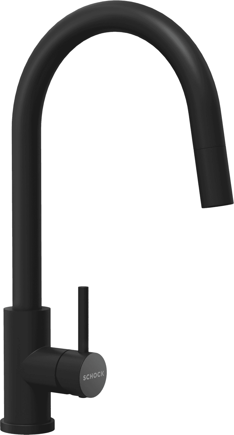 СМЕСИТЕЛ SCHOCK Prima Pull-out Black